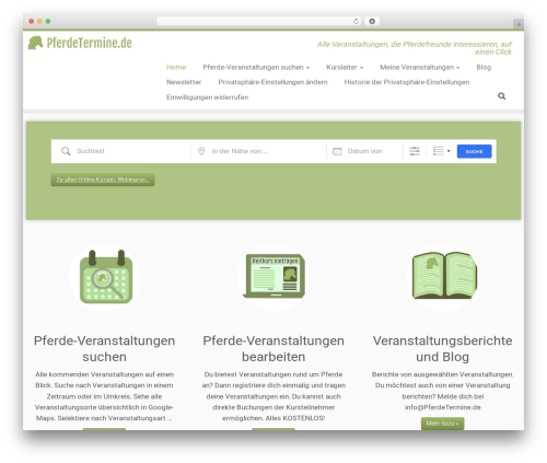Customizr free WordPress theme - pferdetermine.de