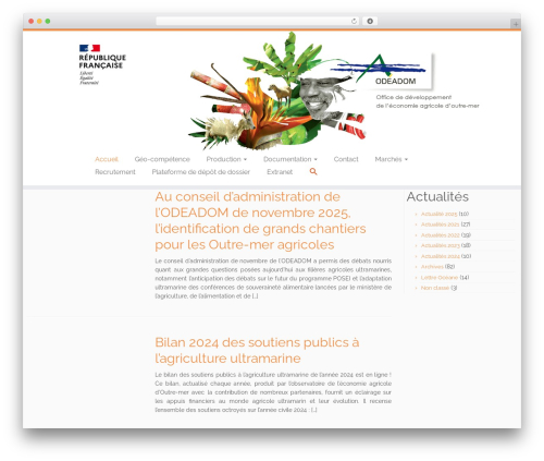 Customizr theme WordPress - odeadom.fr