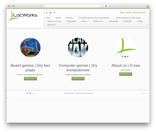 Customizr theme WordPress free - locworks.pl