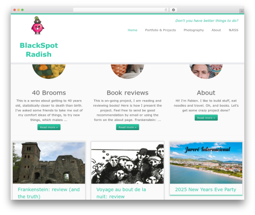 Customizr WordPress blog theme - blackspotradish.com