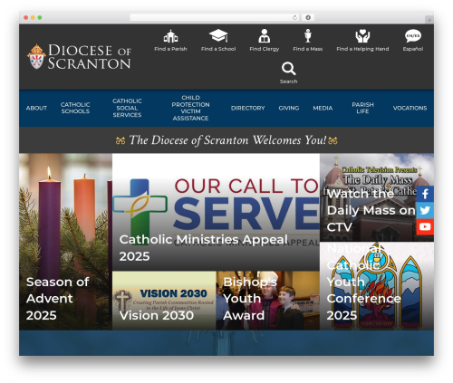 Diocese of Scranton WP theme - dioceseofscranton.org