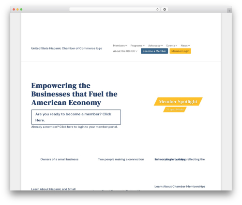 Divi business WordPress theme - ushcc.com