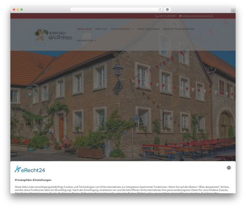 Divi premium WordPress theme - pensionsommerach.de