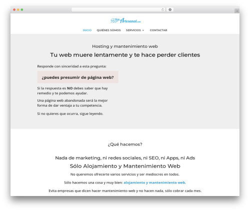 Divi premium WordPress theme - webartesanal.com Divi premium WordPress theme - webartesanal.com