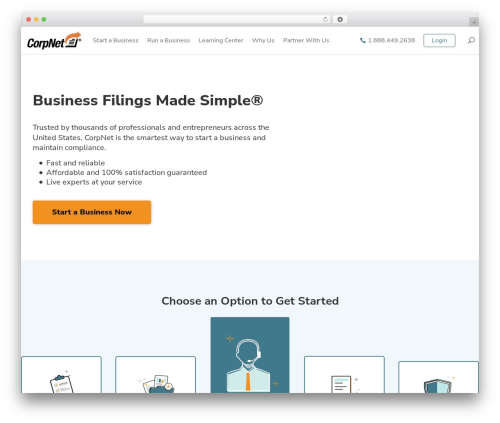 Divi theme WordPress - corpnet.com
