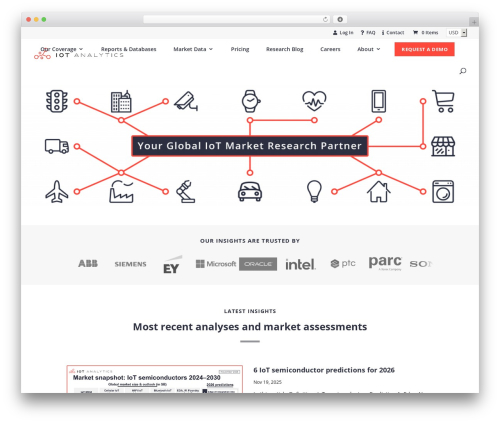 Divi theme WordPress - iot-analytics.com