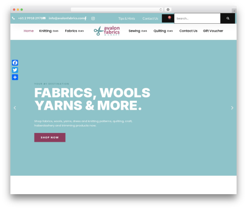 Divi top WordPress theme - avalonfabrics.com