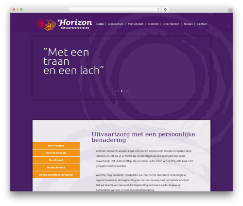Divi WordPress page theme - horizonuitvaart.nl