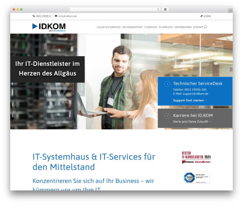 Divi WordPress page theme - idkom.de