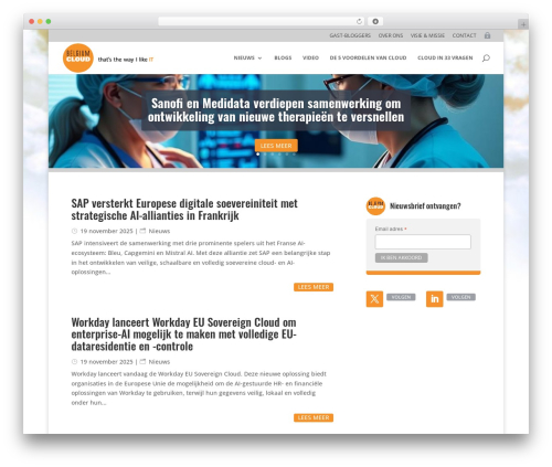 Divi WordPress theme design - belgiumcloud.com