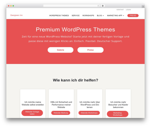 Divi WordPress theme design - designers-inn.de