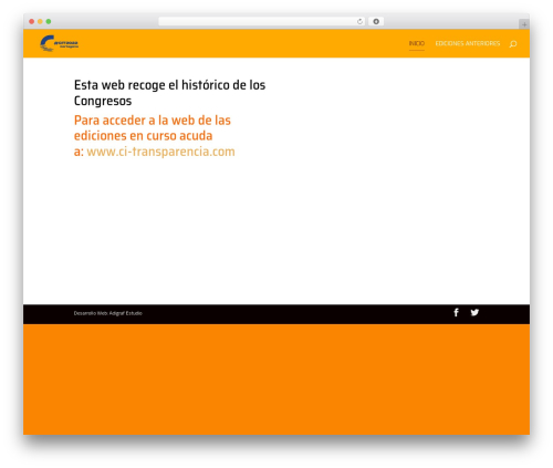 Divi WordPress theme - congresotransparencia.com