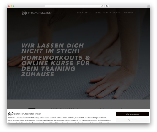 Divi WordPress theme - workout.fitseveneleven.de
