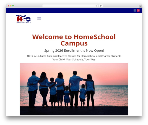 Divi WordPress theme - homeschoolcampus.org