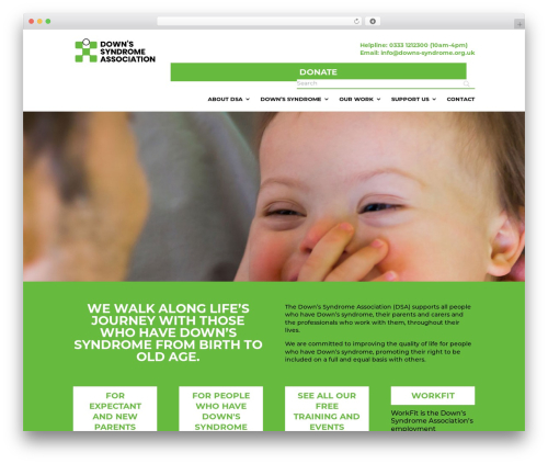 Divi WordPress theme - downs-syndrome.org.uk