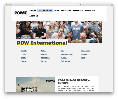 Divi WordPress theme - protectourwinters.org