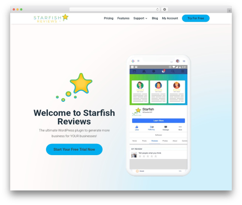 Divi WP theme - starfish.reviews