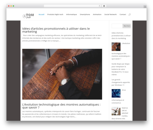 Divi WP theme - atompub.org