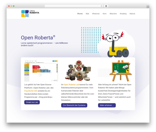 Divi WP theme - open-roberta.org