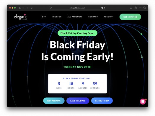 Divi Elegant Themes Black Friday 2025