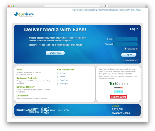 DivShare WordPress theme design - divshare.com