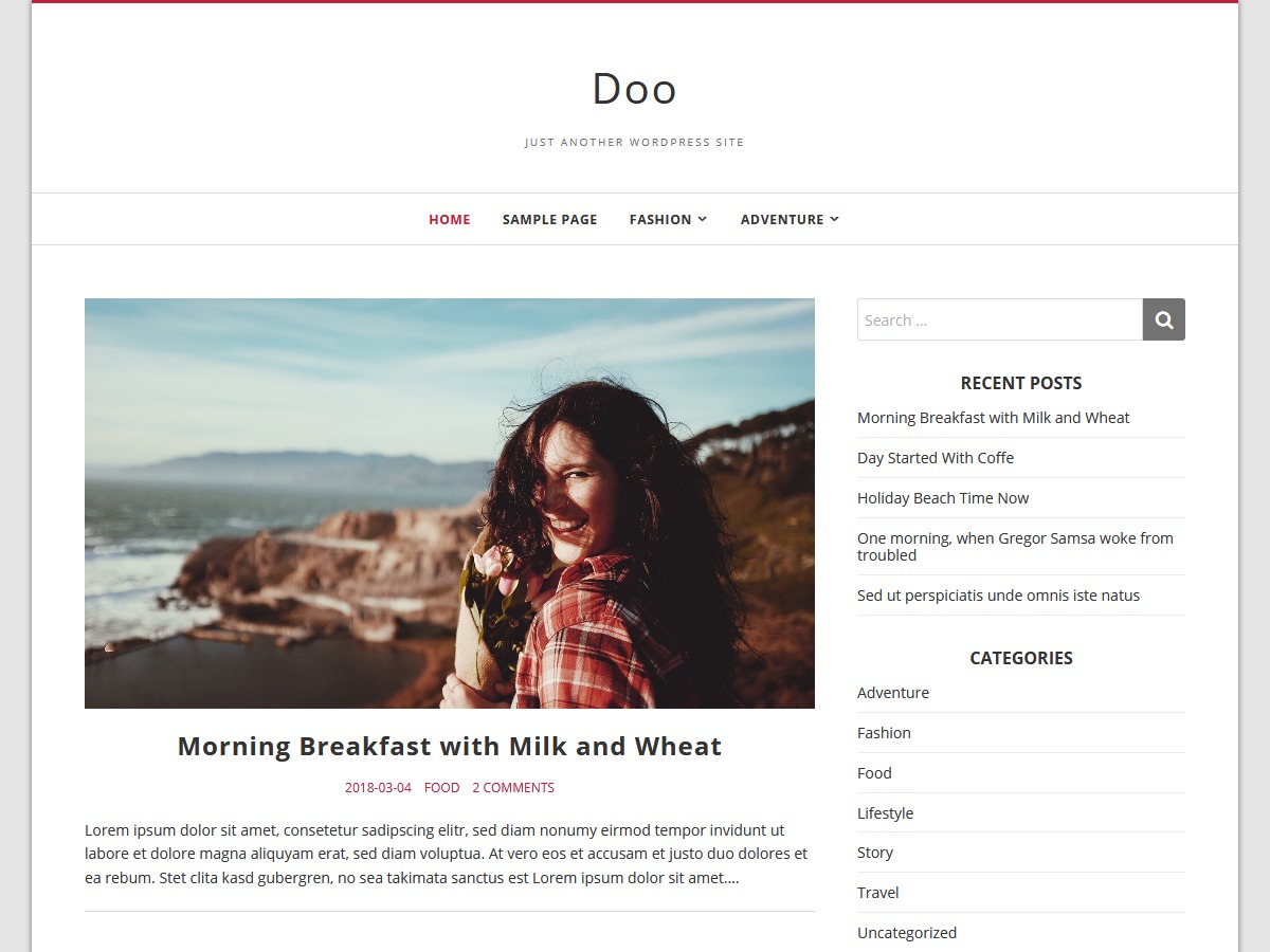 Doo free WordPress theme