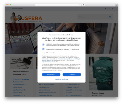 Edumall WordPress theme design - edusfera.es