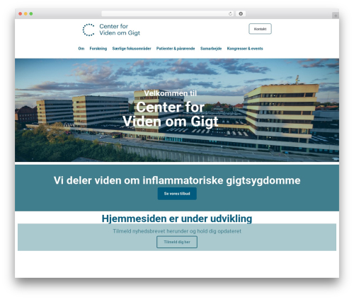 Edumall WordPress theme - centerforvidenomgigt.dk
