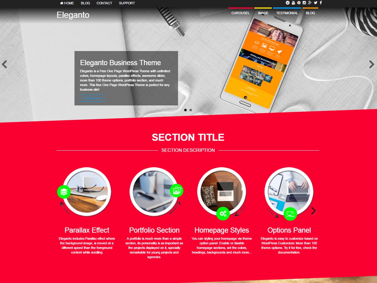Eleganto WordPress ecommerce theme