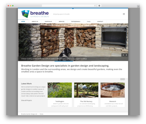 Elogix Theme WordPress website theme - breathegardendesign.com