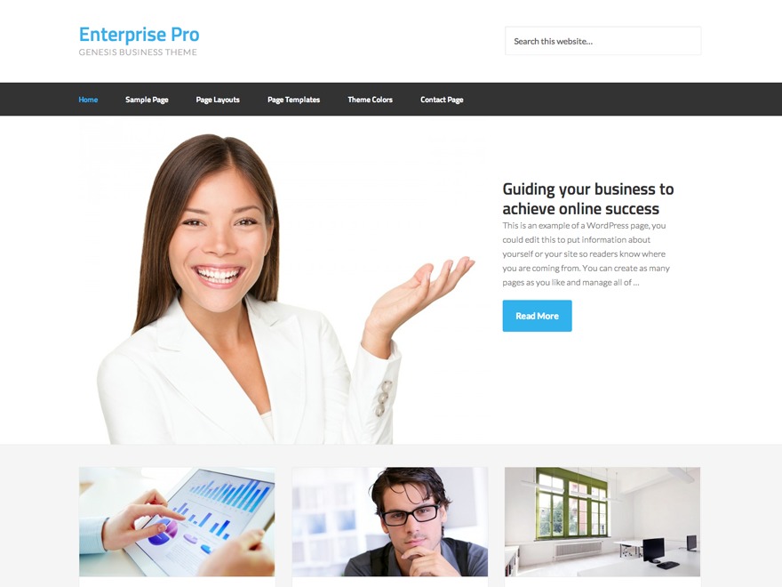 Enterprise Pro Theme best WordPress theme by StudioPress