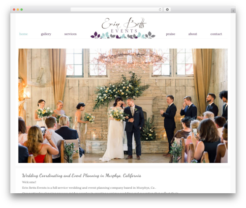 Erin Betts Events theme WordPress - erinbettsevents.com