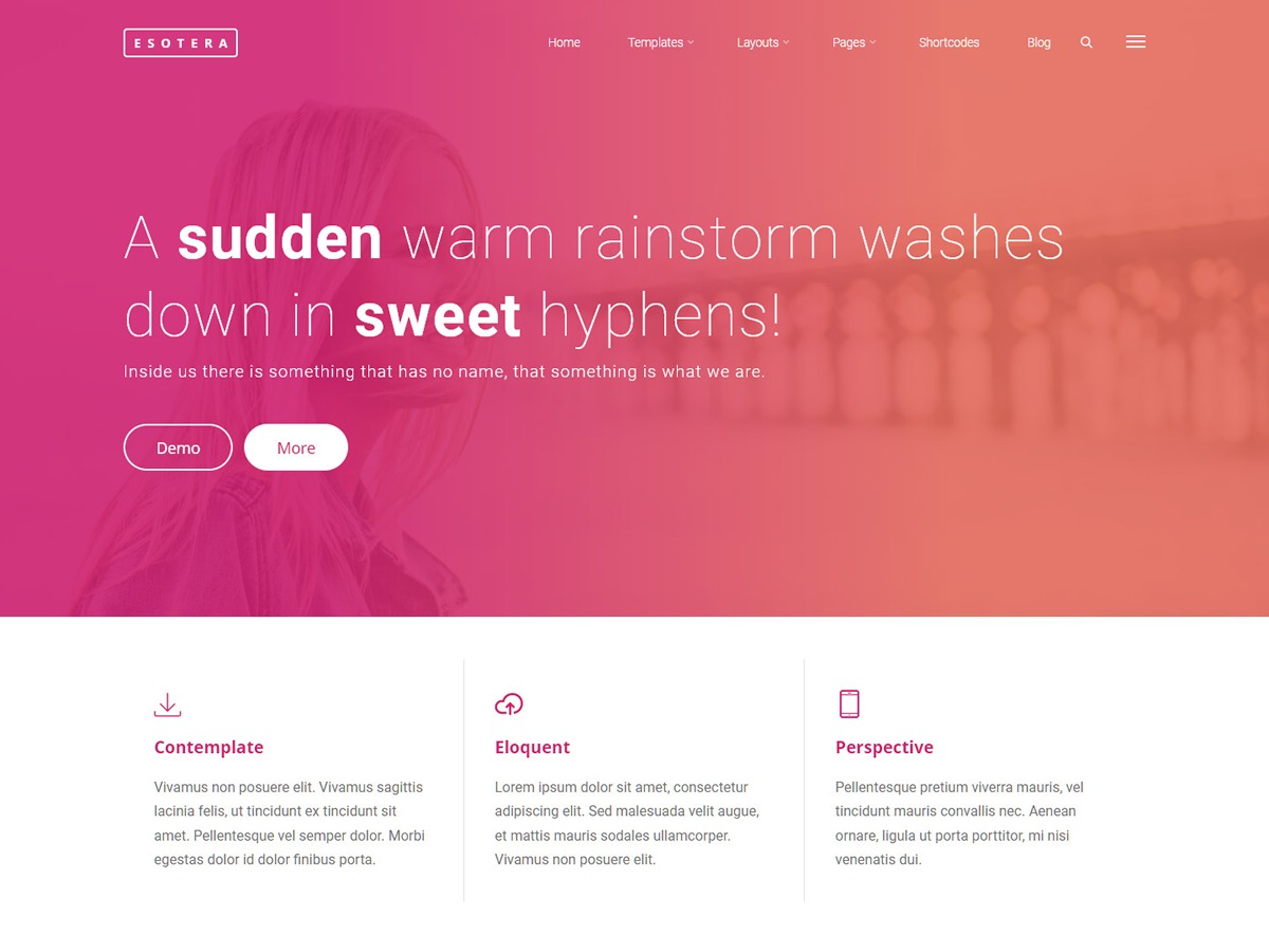 Esotera best WordPress gallery by Cryout Creations