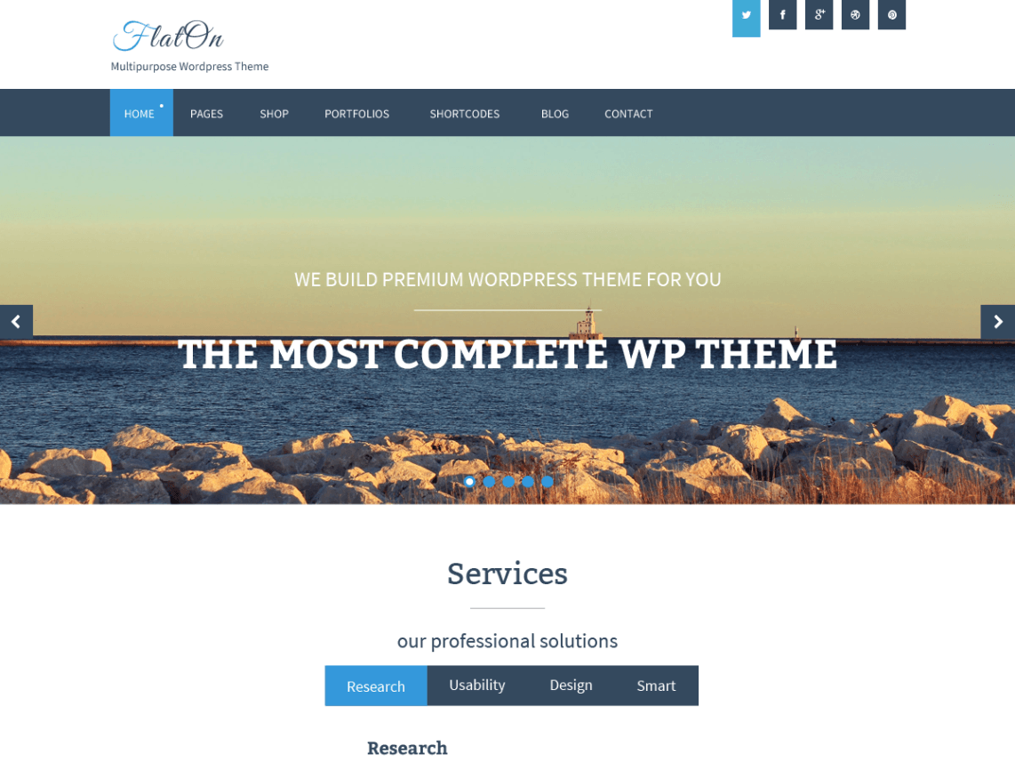FlatOn Free WordPress Themes Download