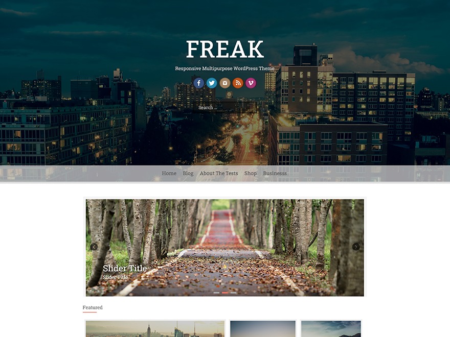 Freak free WordPress theme