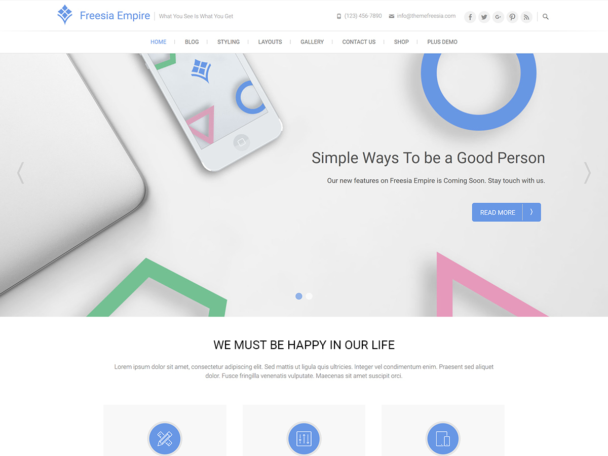 Freesia Empire WordPress theme download