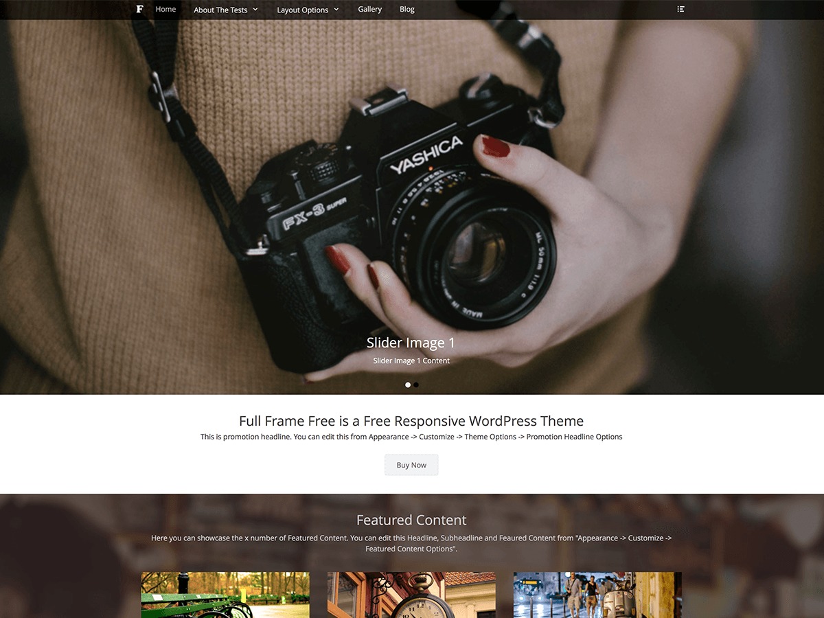 Full Frame best portfolio WordPress theme by Catch Themes