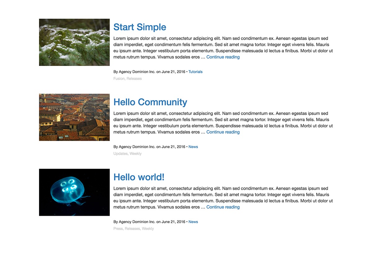 Fusion Base WordPress theme free download