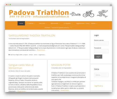 GeneratePress best free WordPress theme - padovatriathlon.it