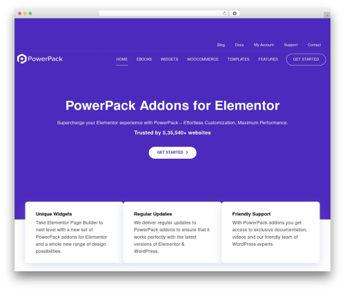 GeneratePress free WP theme - powerpackelements.com