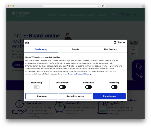 GeneratePress premium WordPress theme - ebilanzonline.de