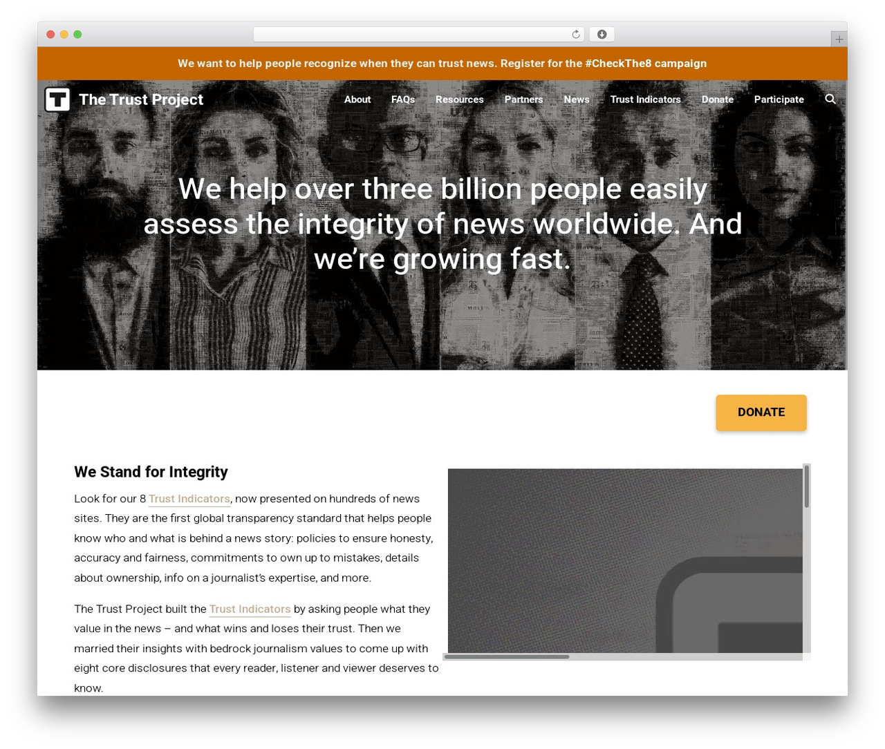 GeneratePress premium WordPress theme - thetrustproject.org