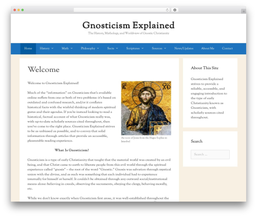 GeneratePress theme WordPress free - gnosticismexplained.org