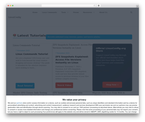 GeneratePress theme WordPress free - linuxconfig.org GeneratePress theme WordPress free - linuxconfig.org