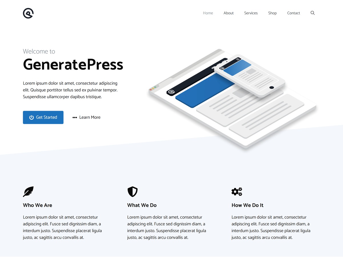 GeneratePress WordPress ecommerce theme
