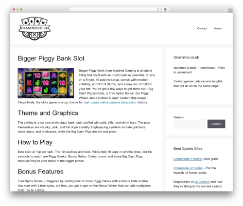 GeneratePress WordPress news theme - unanimis.co.uk
