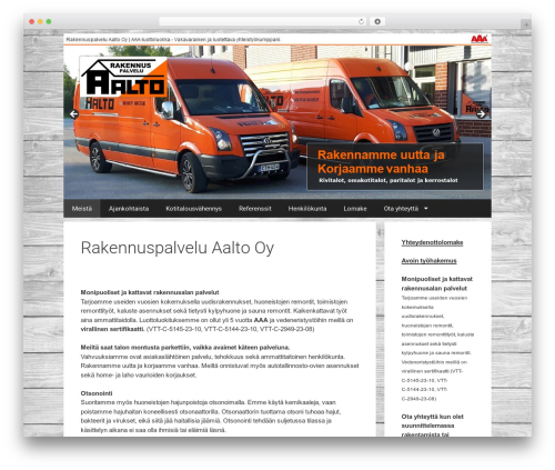 GeneratePress WordPress page theme - rakennuspalveluaalto.fi