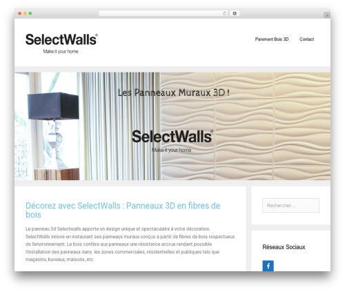 GeneratePress WordPress page theme - selectwalls.fr
