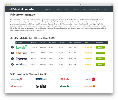 GeneratePress WordPress theme free - privatekonomin.se