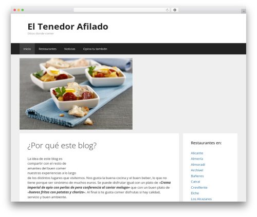 GeneratePress WordPress theme - eltenedorafilado.com